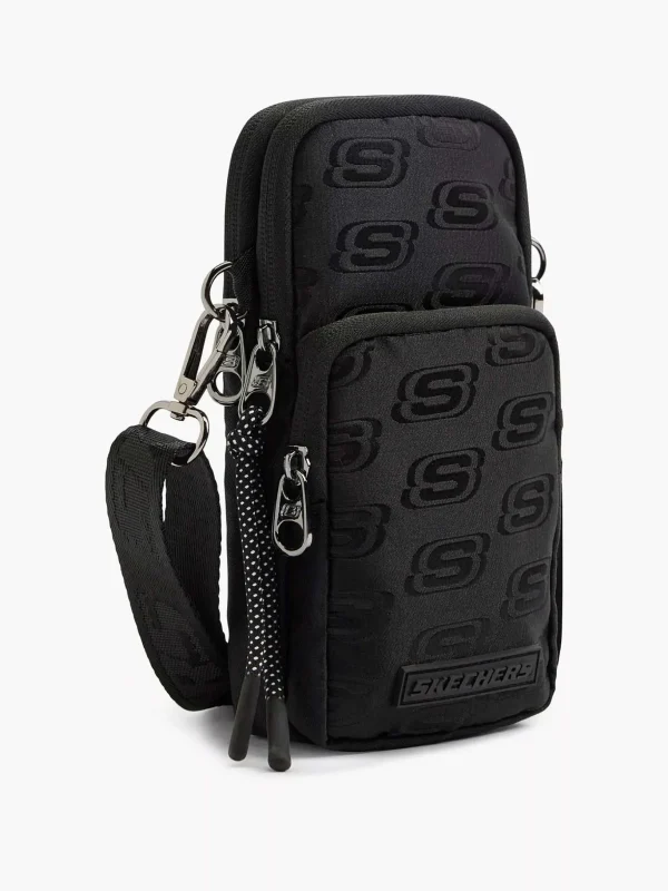 Dames Skechers Zwarte Telefoontas