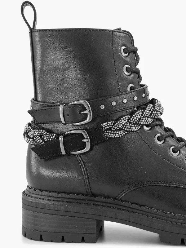Dames Graceland Zwarte Veterboot