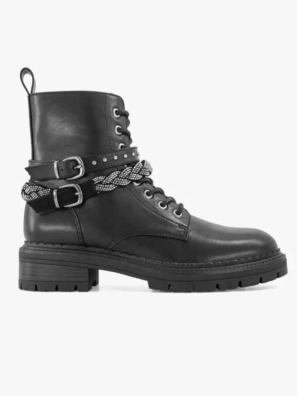 Dames Graceland Zwarte Veterboot