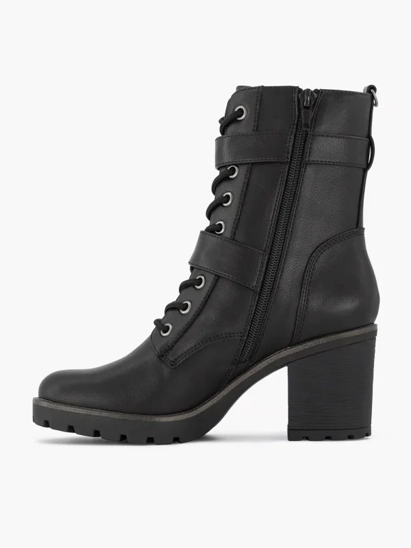 Dames Graceland Zwarte Veterboot Hak