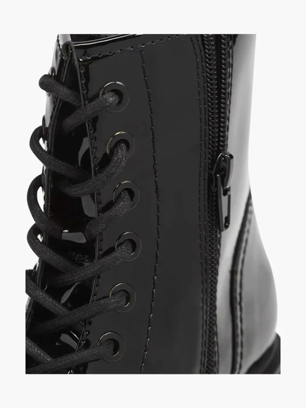 Dames Graceland Zwarte Veterboot Lak