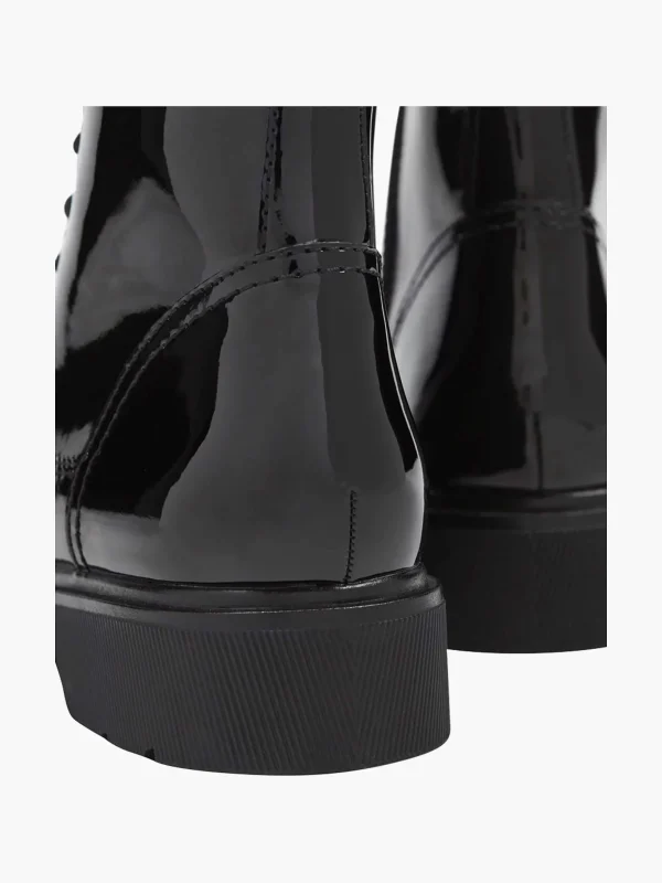 Dames Graceland Zwarte Veterboot Lak