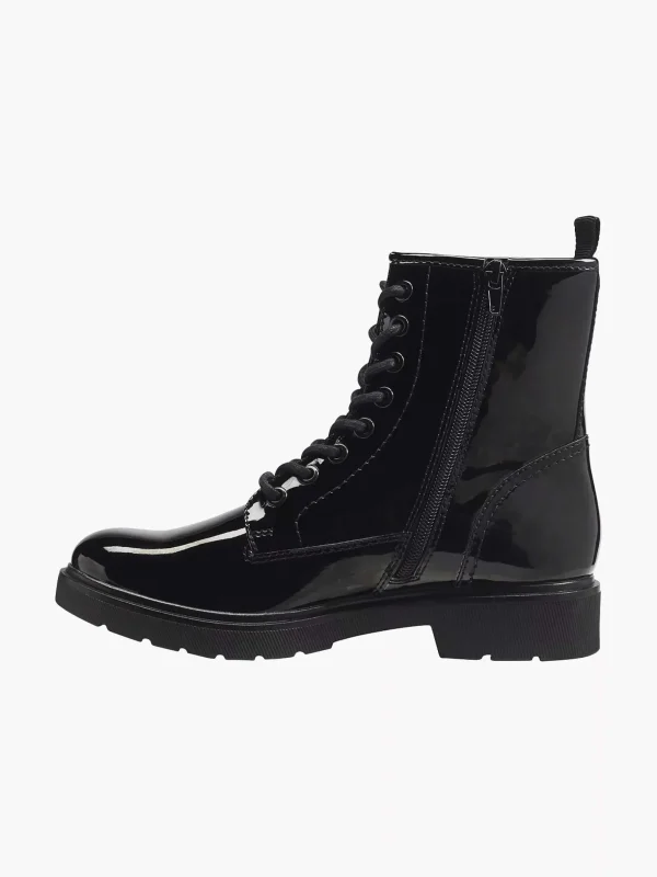 Dames Graceland Zwarte Veterboot Lak