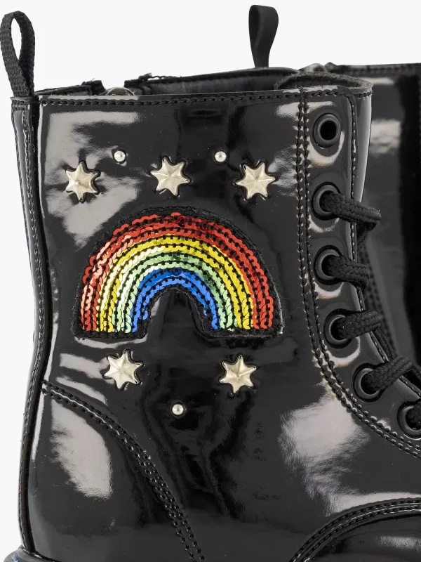 Kinderen Graceland Zwarte Veterboot Regenboog