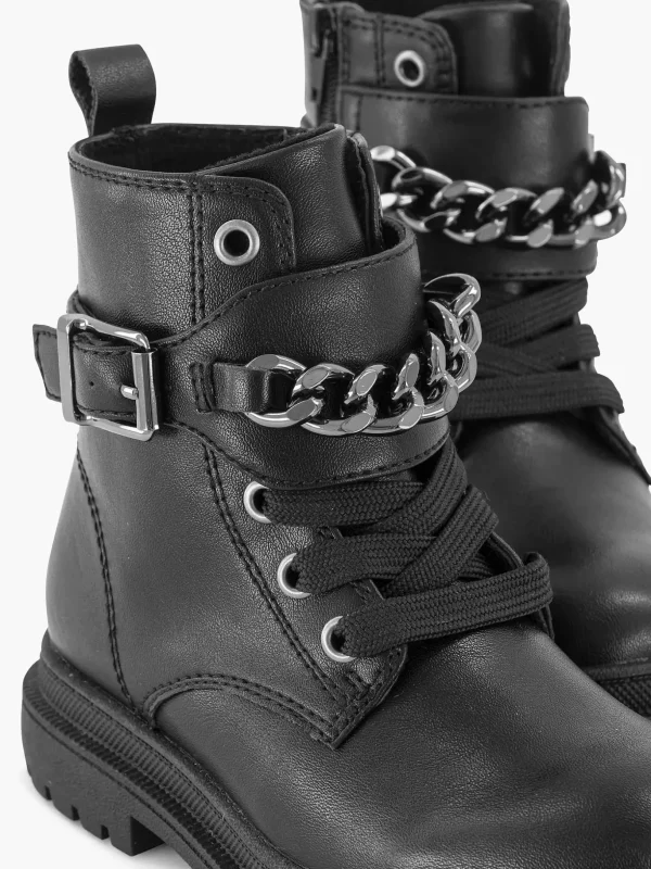 Kinderen Oxmox Zwarte Veterboot Sierketting, Offline Ivm Klachten (Laura)