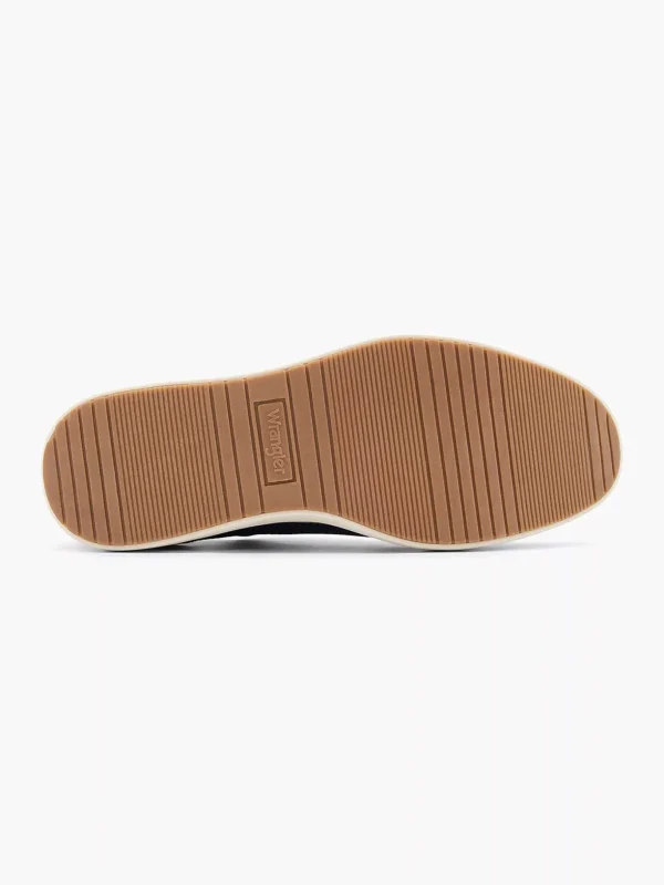 Heren Wrangler Zwarte Veterschoen