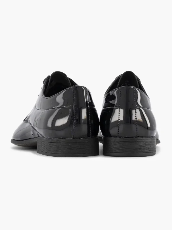 Heren AM SHOE Zwarte Veterschoen Lak